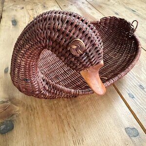 Wicker Rattan Duck Basket‎ Duck Sleeping Wicker Basket